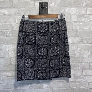 TALBOTS petite paisley skirt